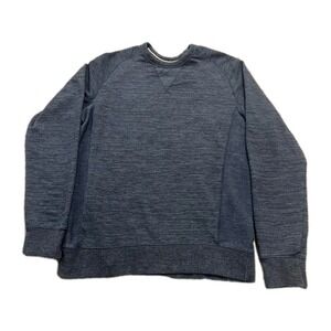 Champion Crewneck Sweatshirt Mens Medium Navy Blue Heather Raglan